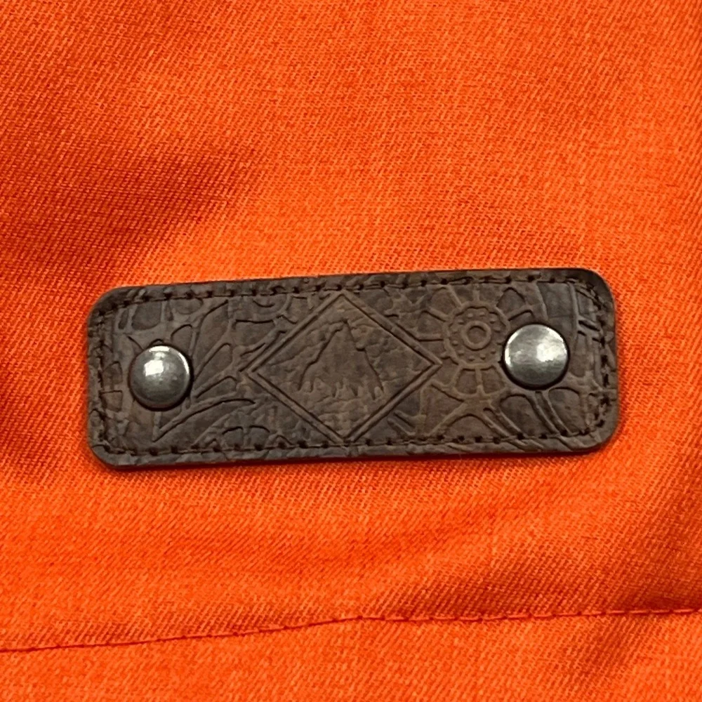 Burton DryRide Jacket Women's Small Orange Hooded Full Zip Snowboarding Ski Coat